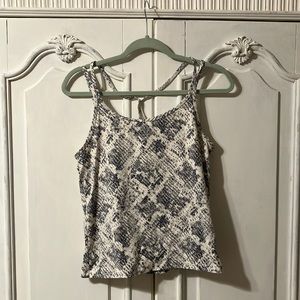 Pink brand tank top size large snake print NWOT